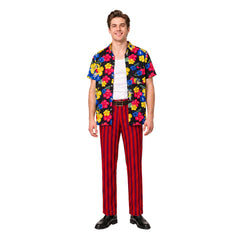 Ace Ventura Jr rot Kostüm Set Ace Ventura Jr.: Pet Detective Ace Ventura Jr Cosplay Outfit