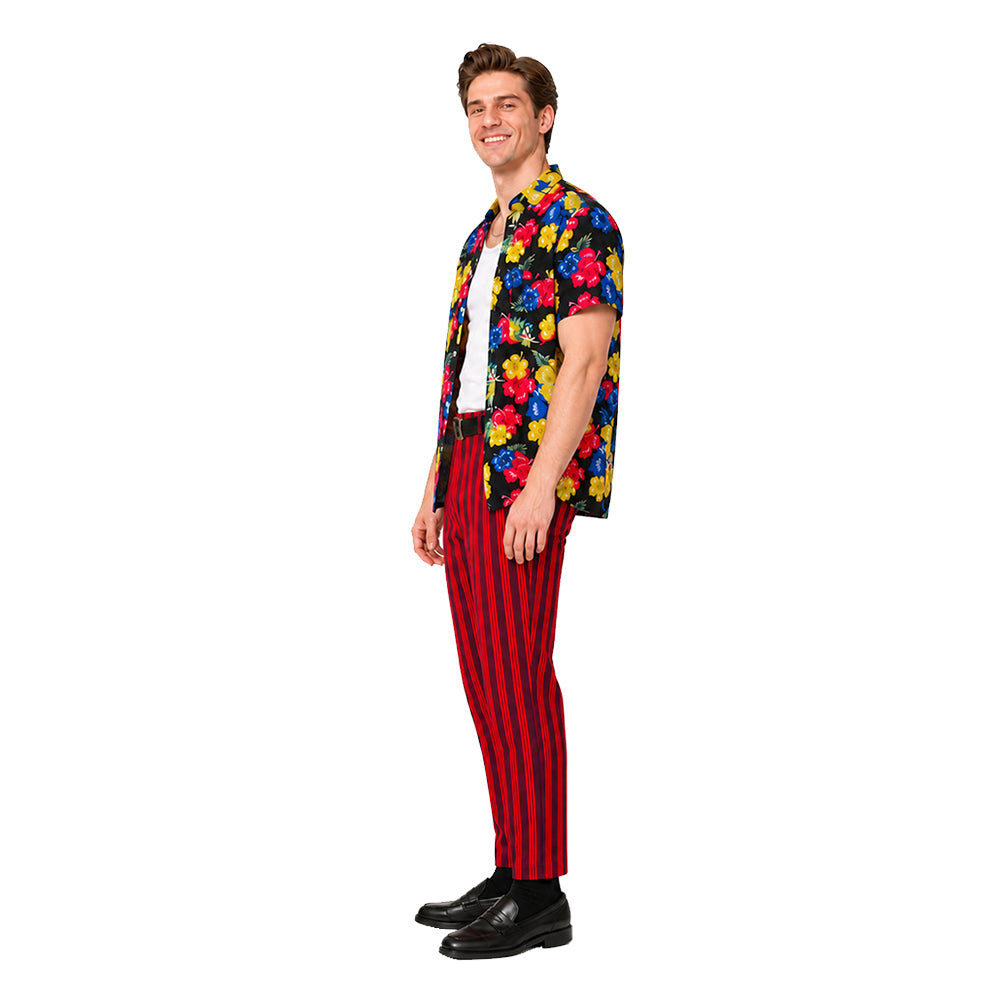 Ace Ventura Jr rot Kostüm Set Ace Ventura Jr.: Pet Detective Ace Ventura Jr Cosplay Outfit