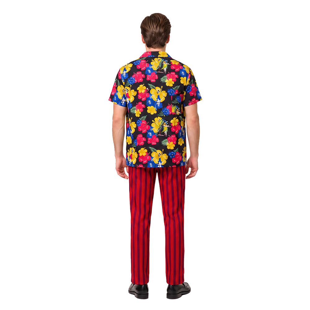 Ace Ventura Jr rot Kostüm Set Ace Ventura Jr.: Pet Detective Ace Ventura Jr Cosplay Outfit