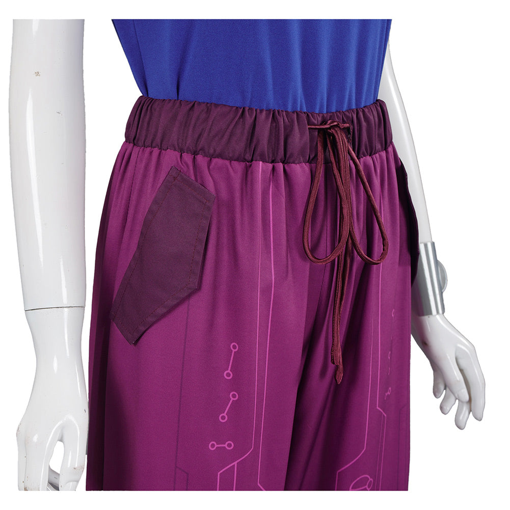 Addison Wells Kostüm Zombies 4: Dawn of the Vampires Addison blau Cosplay Outfits