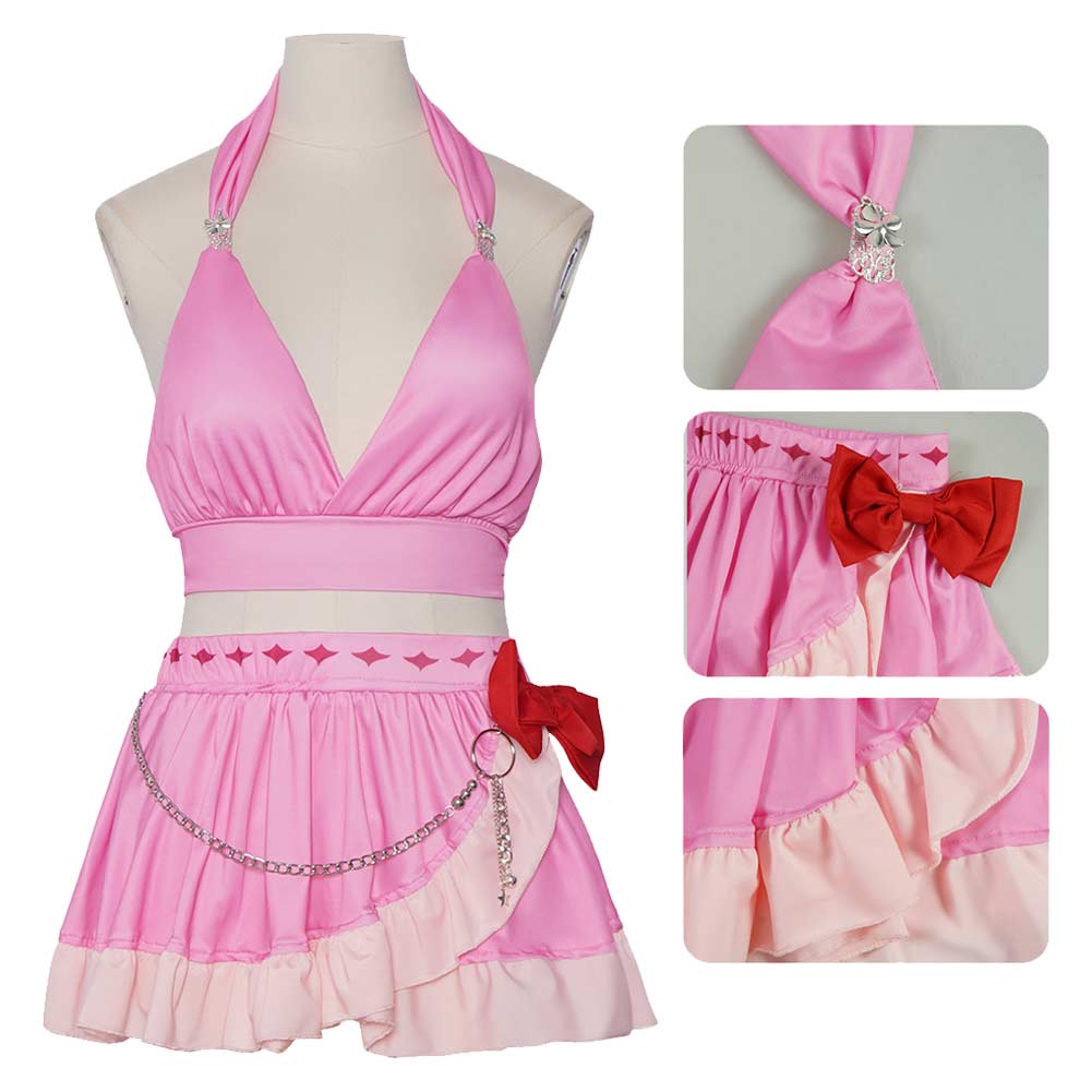 Aerith Gainsborough rosa Kostüm Set Final Fantasy VII Aerith Gainsborough Cosplay Outfit
