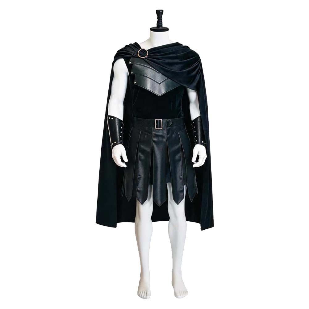 Agamemnon schwarz Kostüm Set The Odyssey Agamemnon Cosplay Outfit