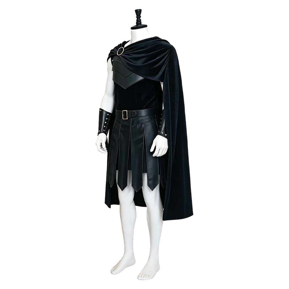Agamemnon schwarz Kostüm Set The Odyssey Agamemnon Cosplay Outfit