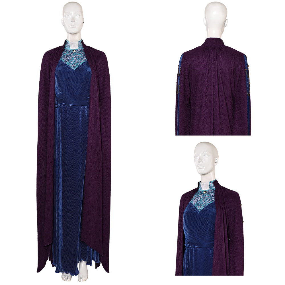 Agatha All Along Agatha Harkness lila Kostüm Set Cosplay Outfits 