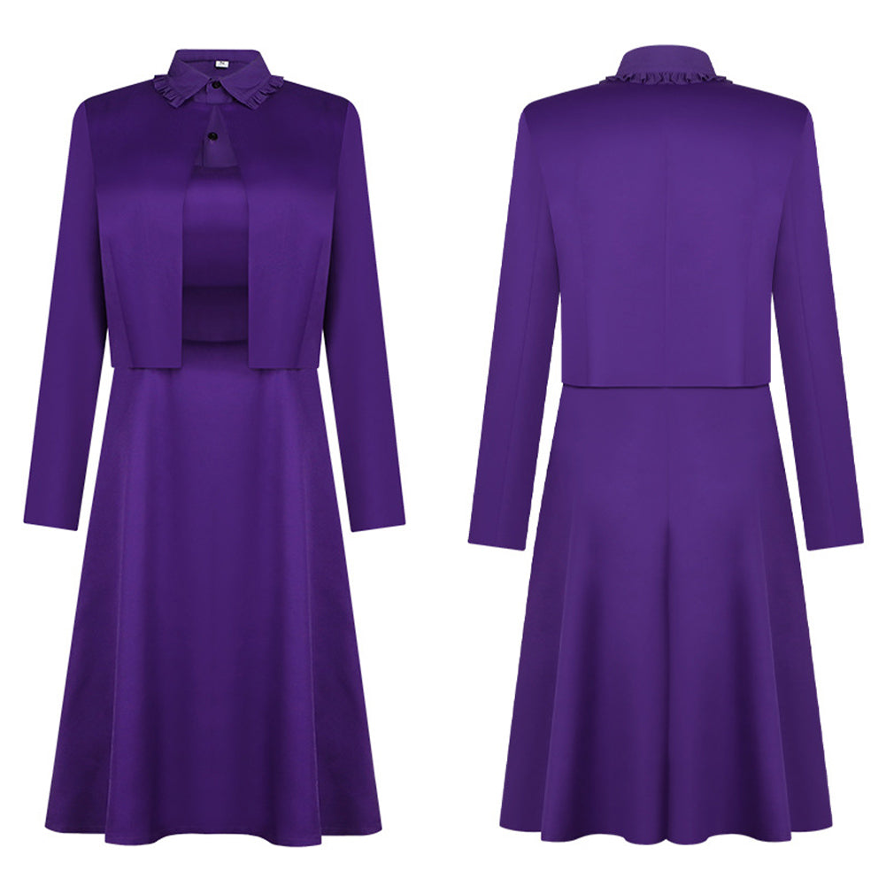 Agnes MacKenzie lila Uniform The Testaments: Die Zeuginnen Agnes Cosplay Outfit