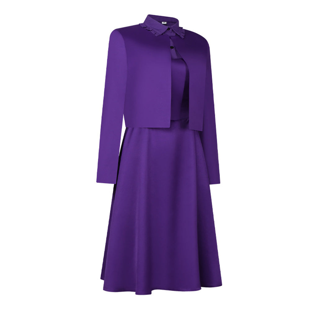 Agnes MacKenzie lila Uniform The Testaments: Die Zeuginnen Agnes Cosplay Outfit