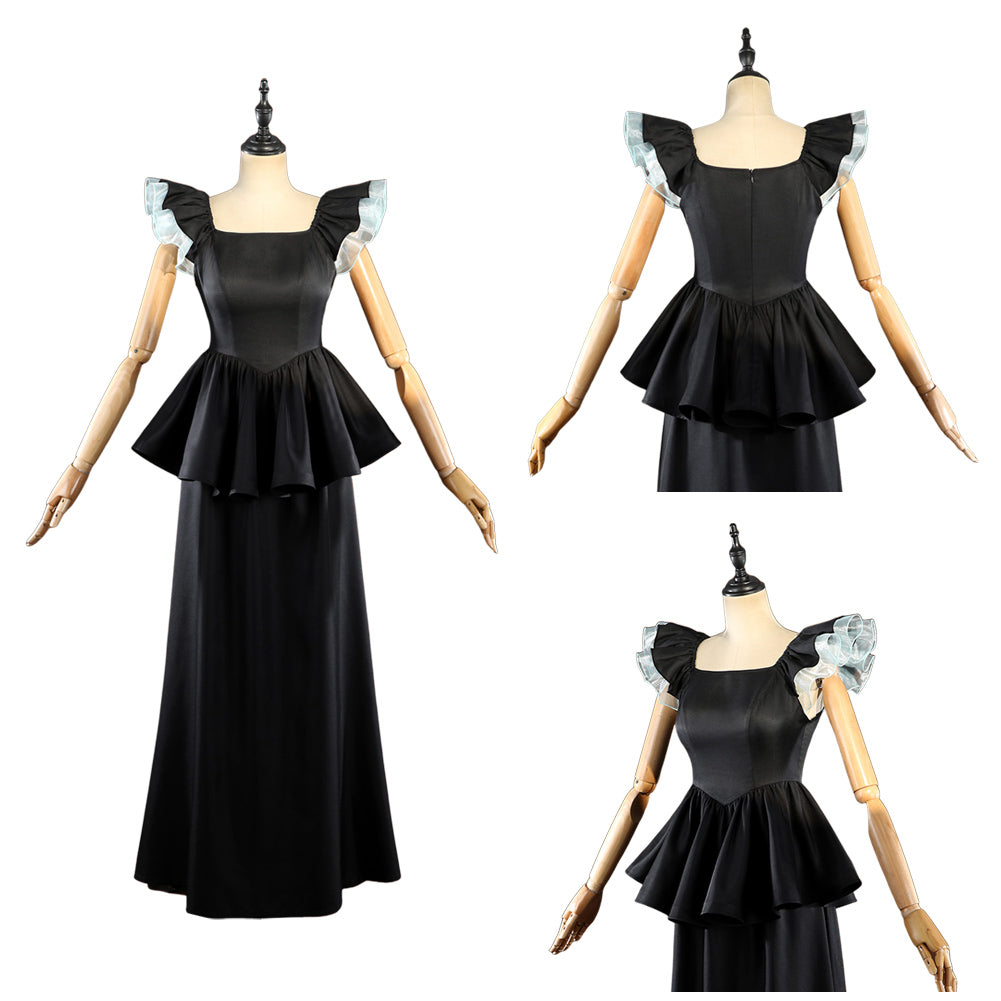 Akane Kurokawa schwarz Kleid Oshi no Ko Akane Cosplay Outfit	 