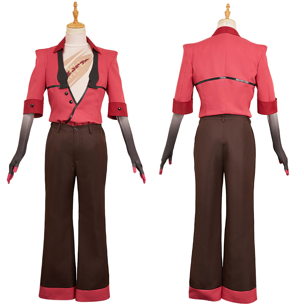 Alastor rot Kostüm Set Hazbin Hotel 2 The Radio Demon Alastor Cosplay Outfits	