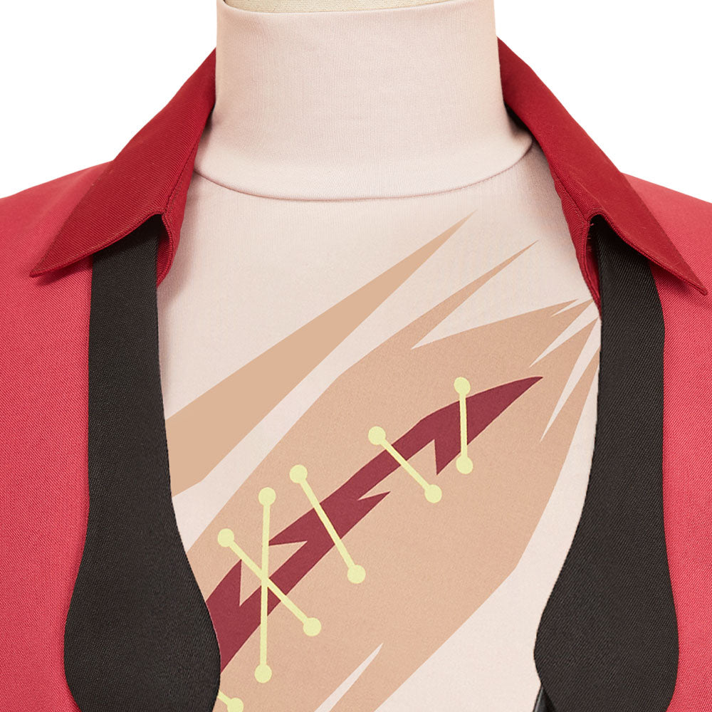 Alastor rot Kostüm Set Hazbin Hotel 2 The Radio Demon Alastor Cosplay Outfits	