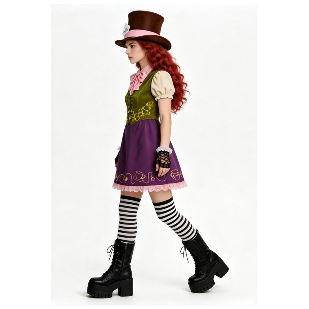 Alice lila Kostüm Set Alice in Wonderland Alice Cosplay Outfit