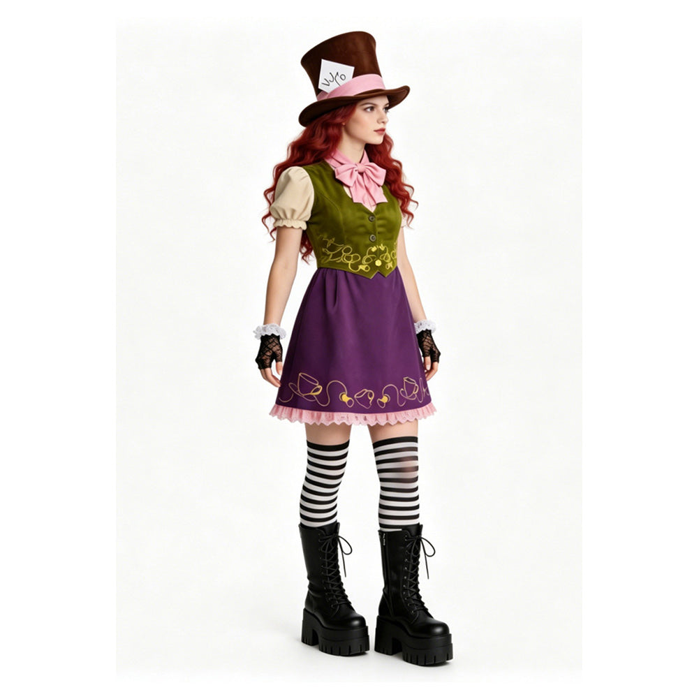Alice lila Kostüm Set Alice in Wonderland Alice Cosplay Outfit