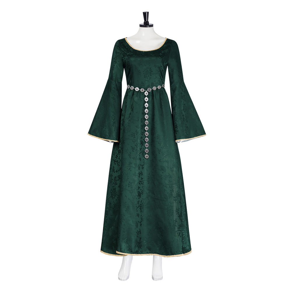 Alicent Hightower grün Kostüm Set House of the Dragon Alicent Hightower Cosplay Outfit