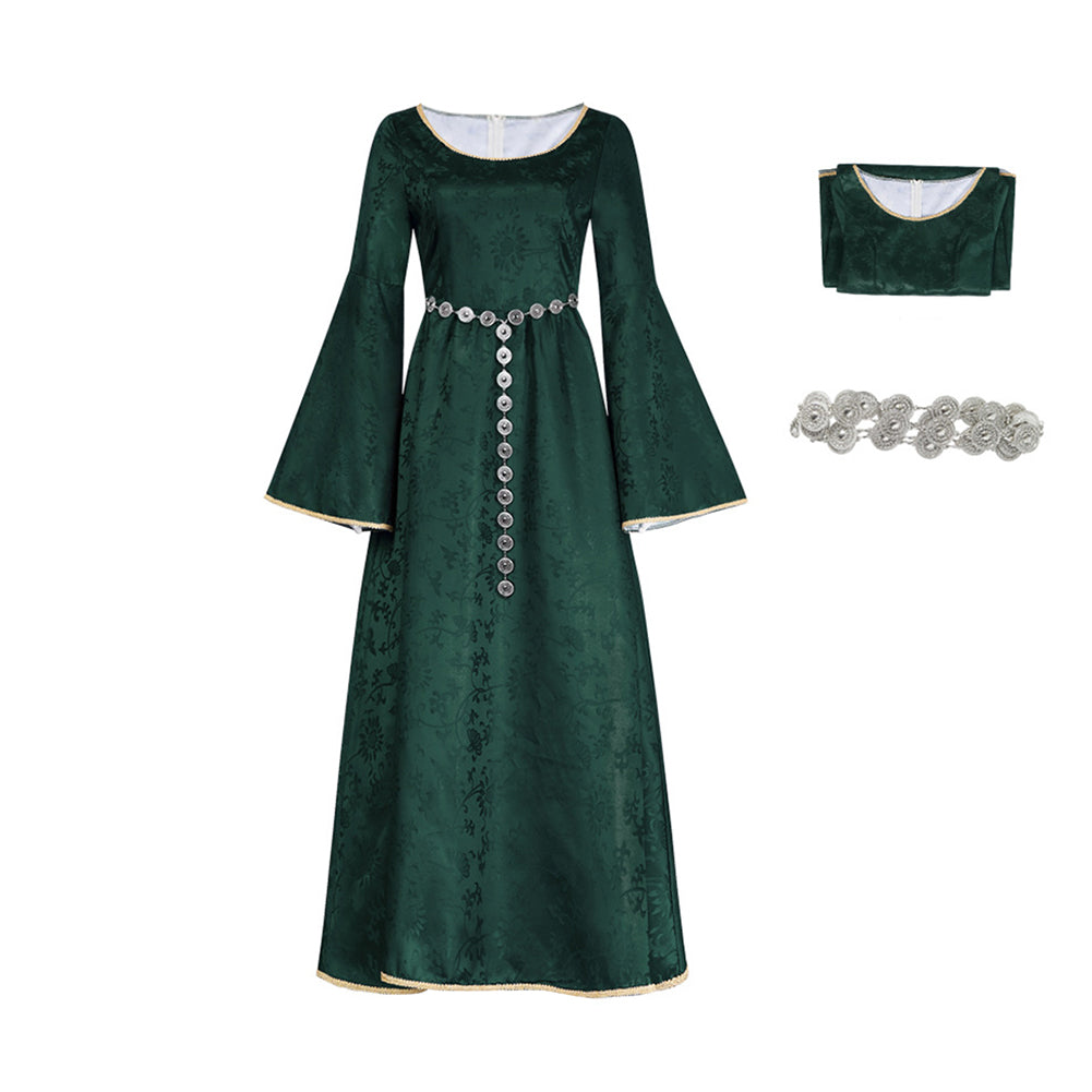 Alicent Hightower grün Kostüm Set House of the Dragon Alicent Hightower Cosplay Outfit