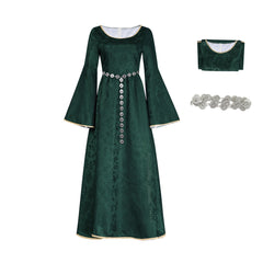 Alicent Hightower grün Kostüm Set House of the Dragon Alicent Hightower Cosplay Outfit