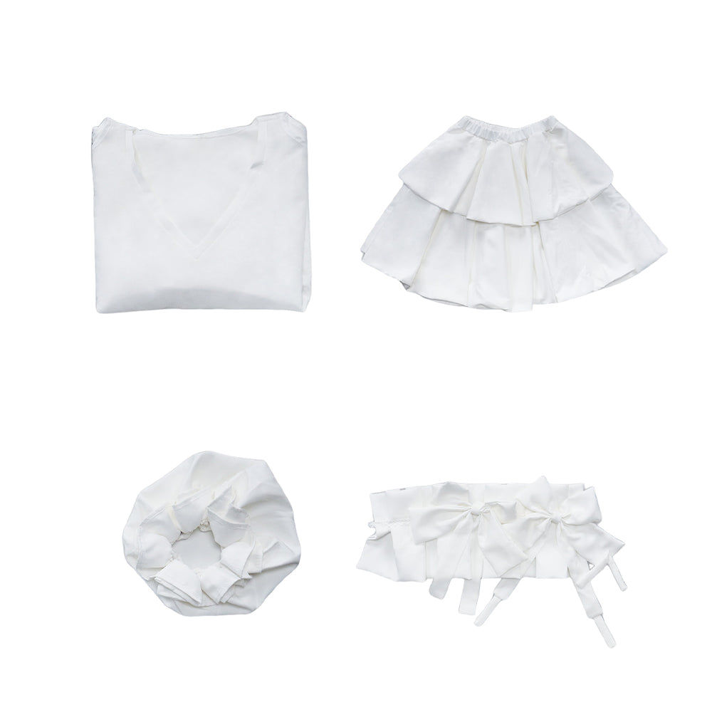 Alien Stage Sua weiß Kostüm Set Kinder Sua Cosplay Outfit