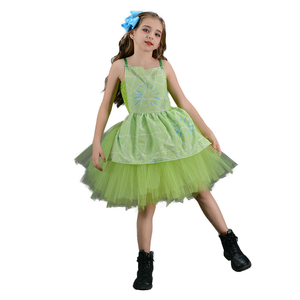 Alles Steht Kopf 2 Kinder Mädchen Kleid Joy Cosplay Kostüm Outfits Halloween Karneval Anzug