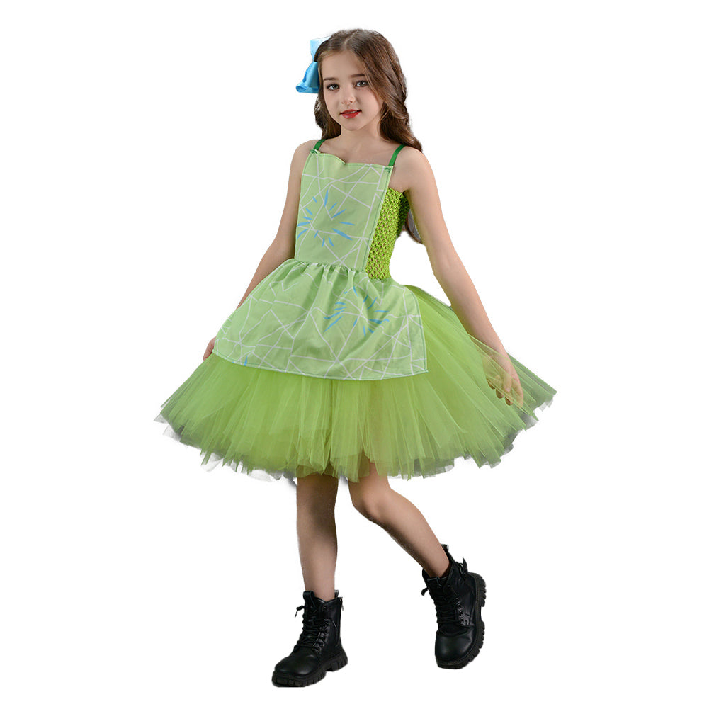 Alles Steht Kopf 2 Kinder Mädchen Kleid Joy Cosplay Kostüm Outfits Halloween Karneval Anzug