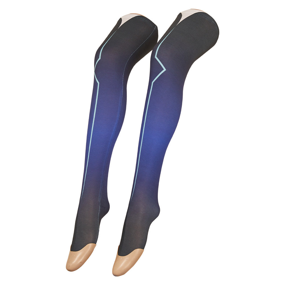 Angel Dust blau Outfit Hazbin Hotel Anthony Cosplay Kostüm Set