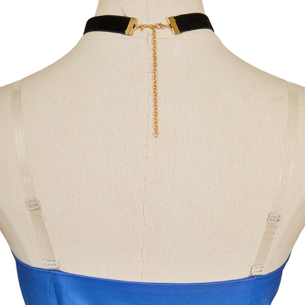 Angel Dust blau Outfit Hazbin Hotel Anthony Cosplay Kostüm Set