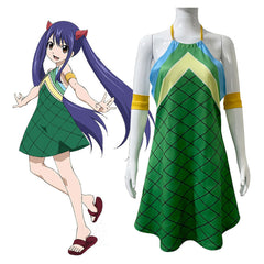 Anime FAIRY TAIL Wendy Marvell Kleid Cosplay Kostüm