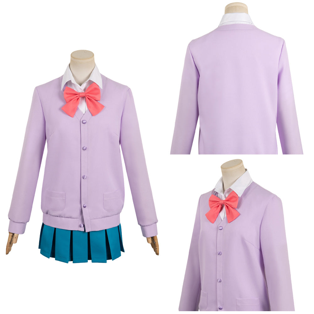 Anime Kimi ni Todoke: From Me to You Kurumizawa Ume lila Uniform Cosplay Kostüm