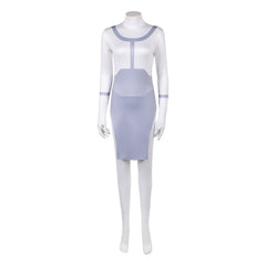 Anissa weiß Overall Invincible Anissa Cosplay Kostüm