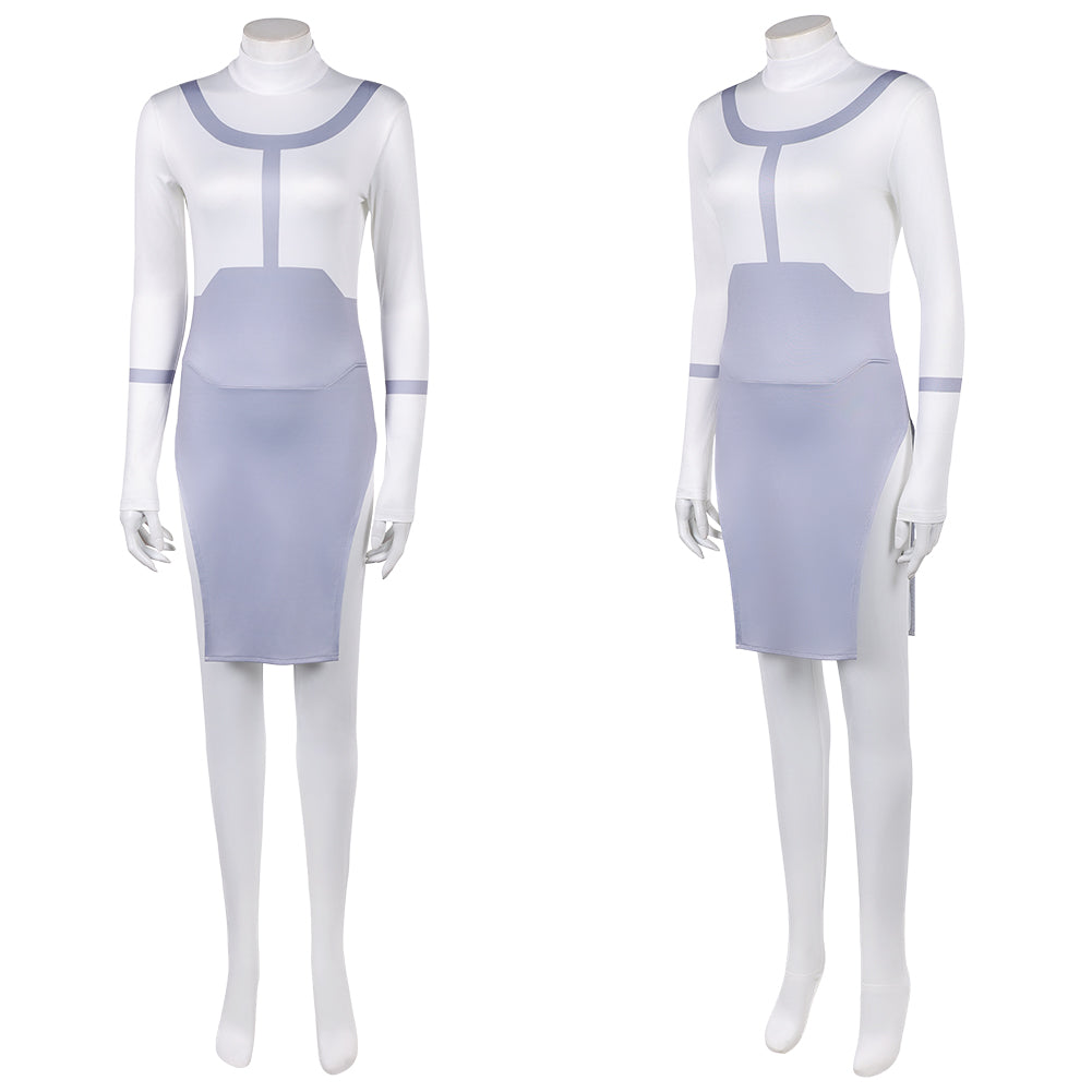 Anissa weiß Overall Invincible Anissa Cosplay Kostüm