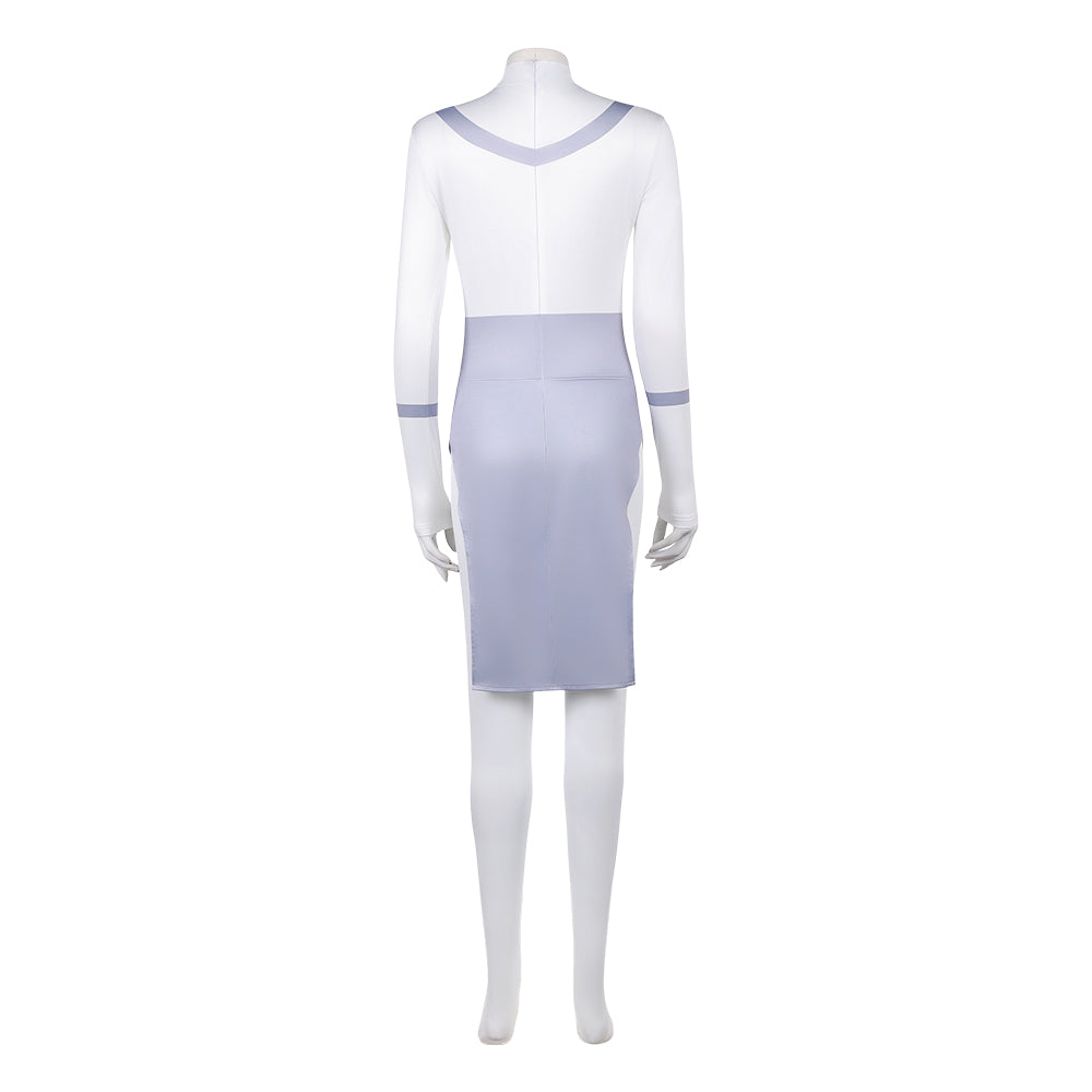 Anissa weiß Overall Invincible Anissa Cosplay Kostüm