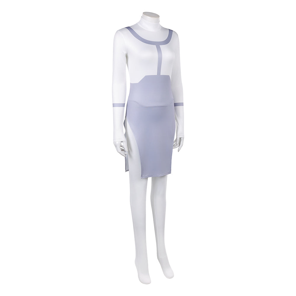 Anissa weiß Overall Invincible Anissa Cosplay Kostüm