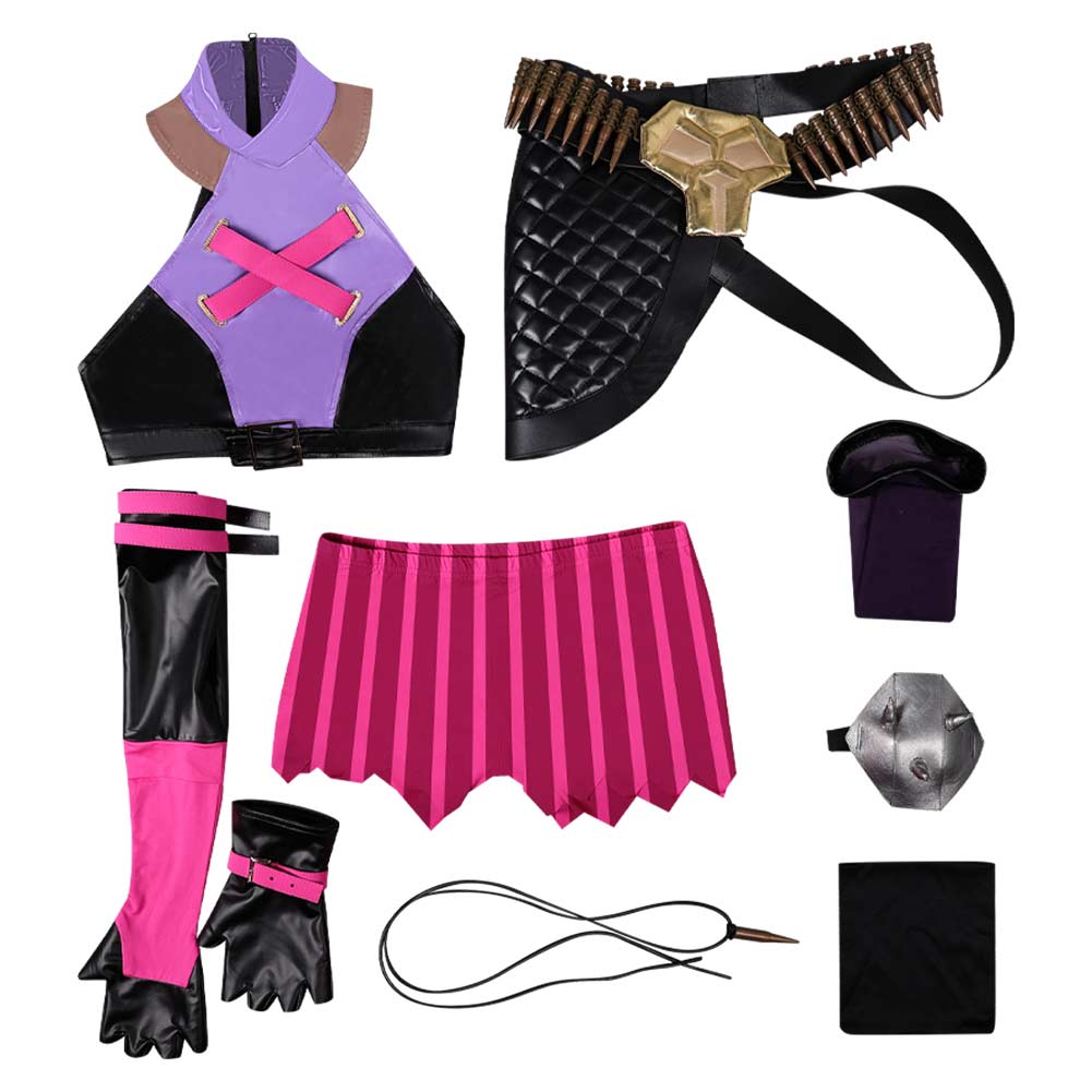 Arcane 2024 Jinx Kostüm Arcane: League of Legends Jinx Outfits