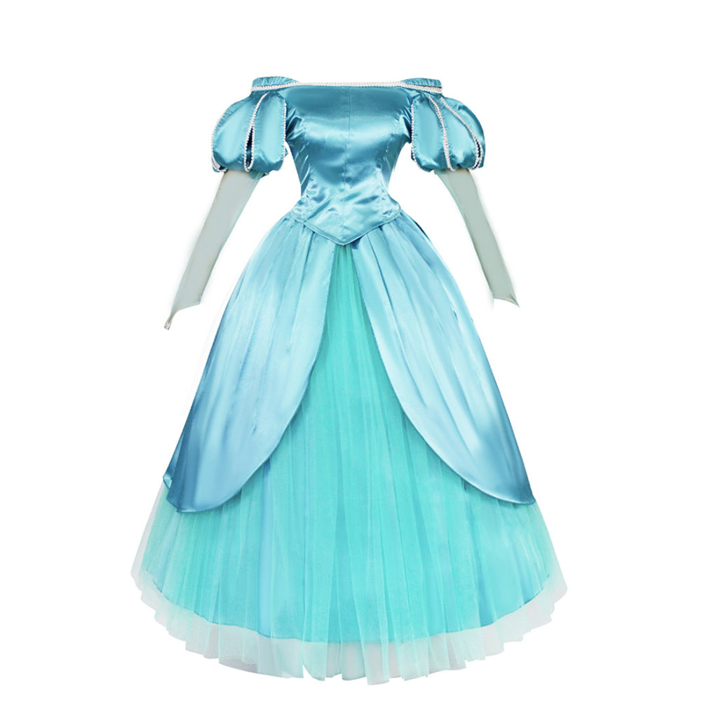 Arielle blau Kleid die Meerjungfrau The Little Mermaid Ariel Cosplay Kostüm