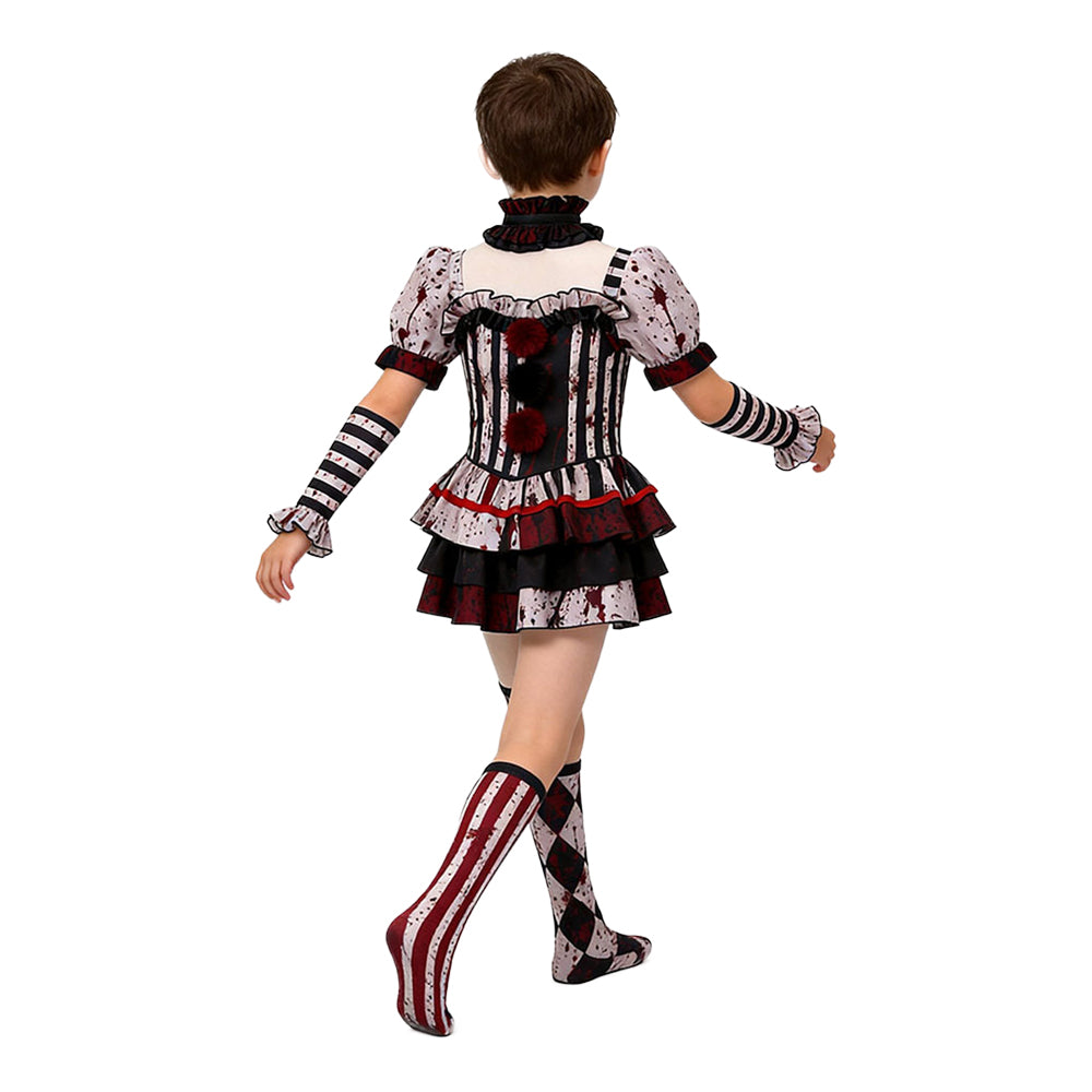 Art the Clown Mädchen schwarz Kostüm Set Terrifier Art the Clown Cosplay Outfit