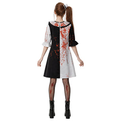 Art The Clown schwarz weiß Kostüm Set Terrifier Art The Clown Cosplay Outfit  Crossplay