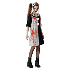 Art The Clown schwarz weiß Kostüm Set Terrifier Art The Clown Cosplay Outfit  Crossplay
