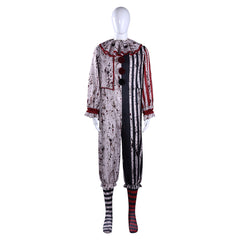 Art The Clown schwarz weiß Kostüm Set Terrifier Art The Clown Herren Cosplay Outfit