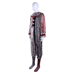 Art The Clown schwarz weiß Kostüm Set Terrifier Art The Clown Herren Cosplay Outfit