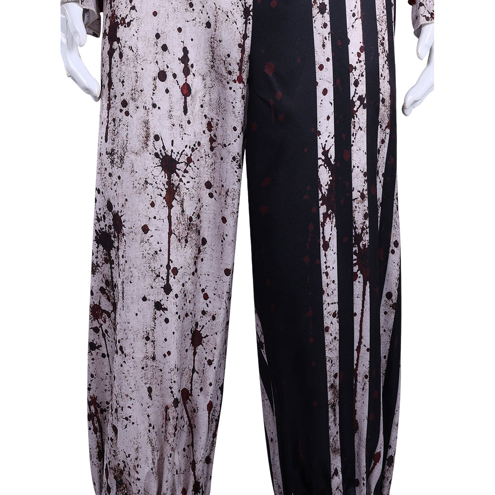 Art The Clown schwarz weiß Kostüm Set Terrifier Art The Clown Herren Cosplay Outfit
