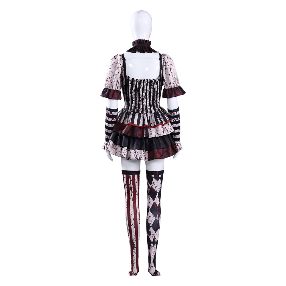 Art The Clown Terrifierweiß schwarz Kostüm Set Terrifier Art The Clown Cosplay Outfit
