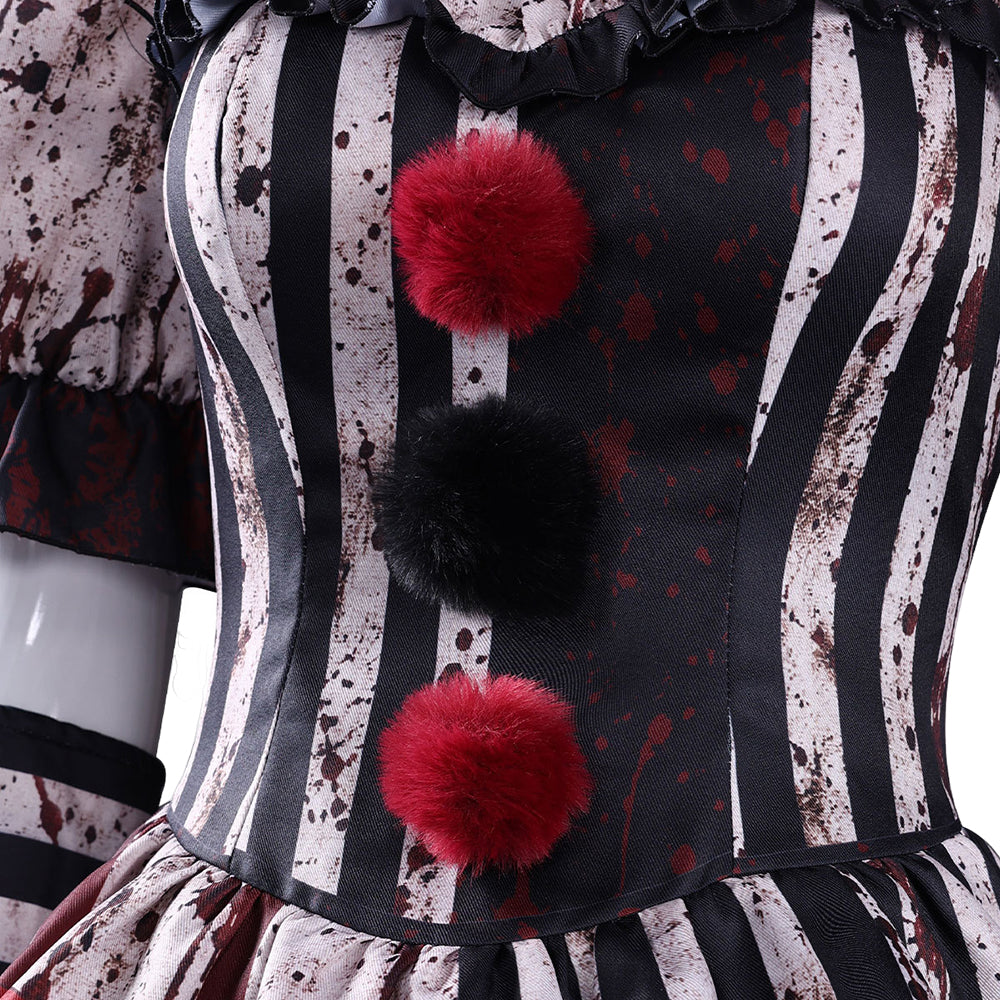 Art The Clown Terrifierweiß schwarz Kostüm Set Terrifier Art The Clown Cosplay Outfit
