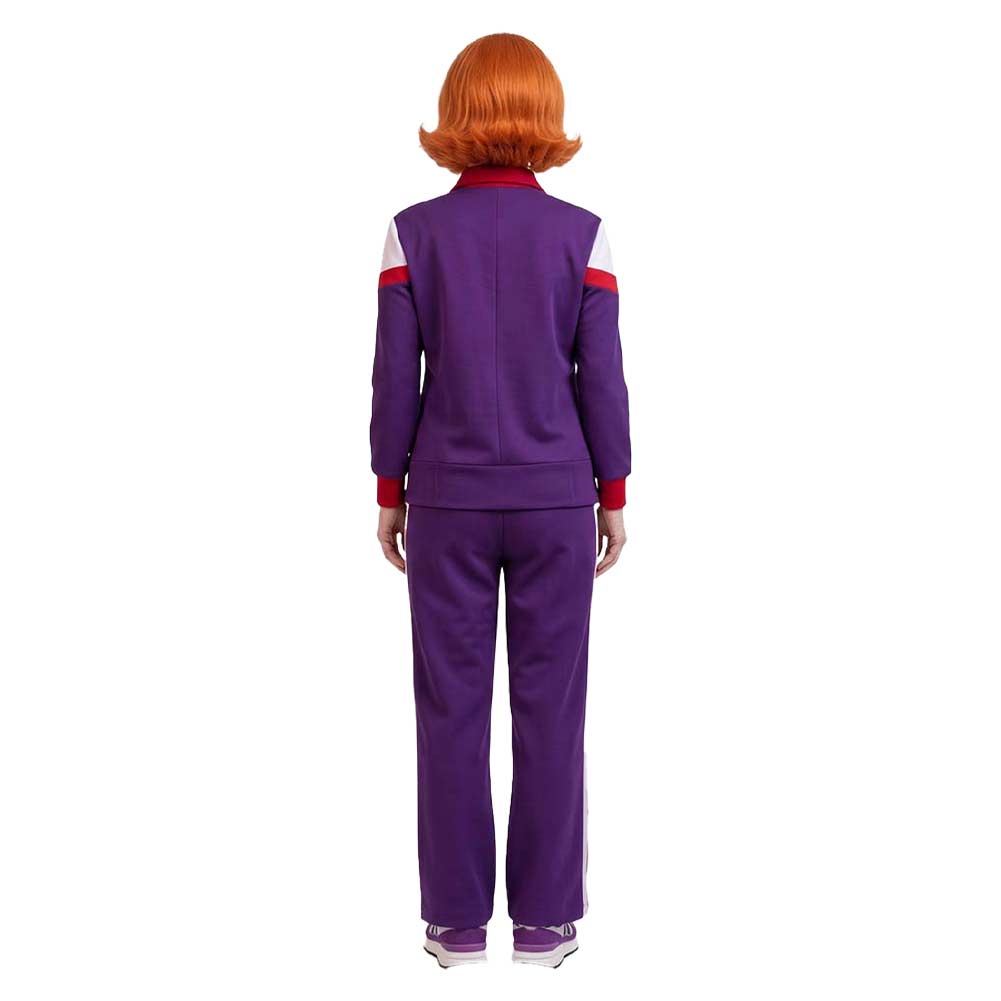 Aunt Gladys lila Sportbekleidung Weapons Gladys Cosplay Kostüm