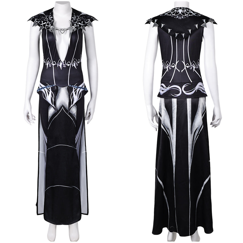 Baldur's Gate Shadowheart schwarz Kostüm Cosplay Outfits