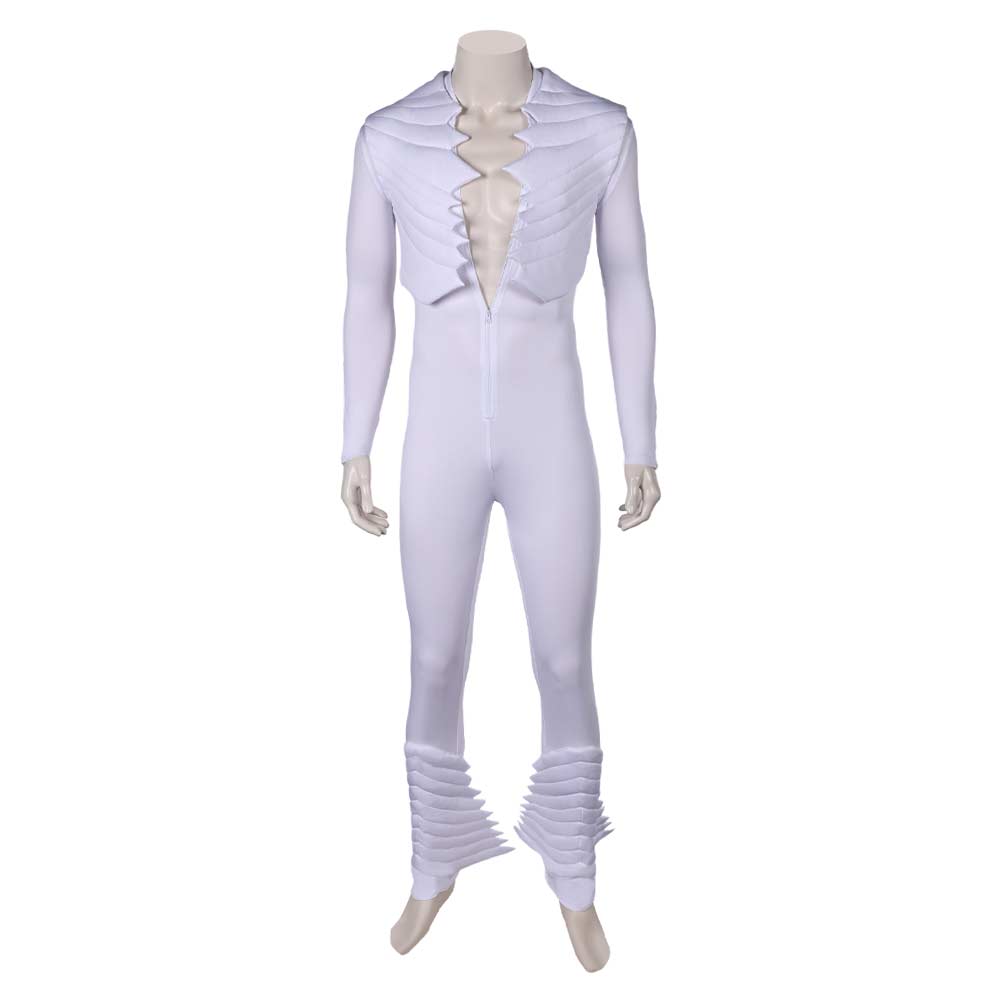 Band Queen Freddie Mercury weiß Jumpsuit Cosplay Kostüm