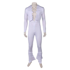 Band Queen Freddie Mercury weiß Jumpsuit Cosplay Kostüm