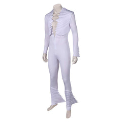 Band Queen Freddie Mercury weiß Jumpsuit Cosplay Kostüm