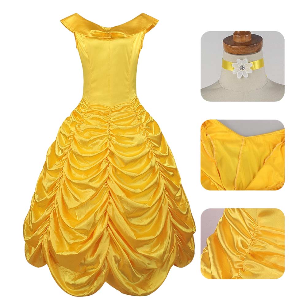 Belle gelb Kostüm Set Beauty and the Beast Belle Cosplay Outfit