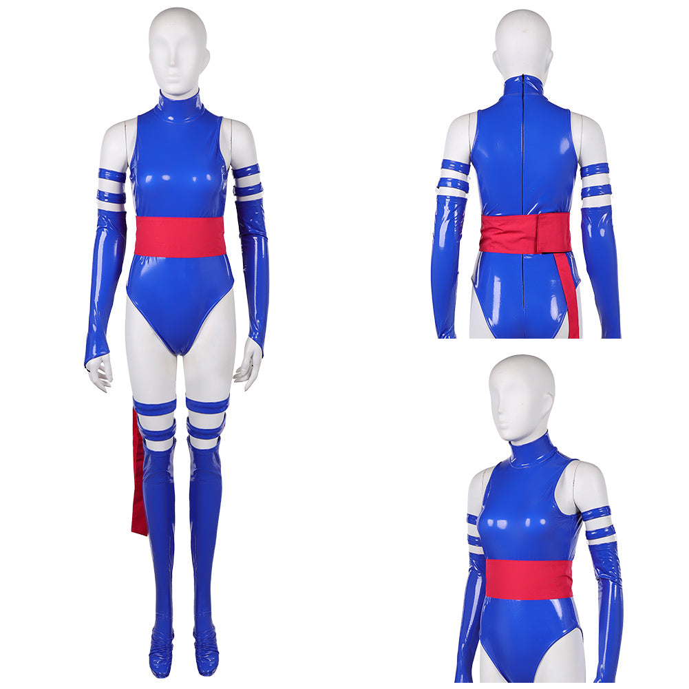 Betsy Braddock blau Jumpsuit X-Men '97 Psylocke Cosplay Outfit