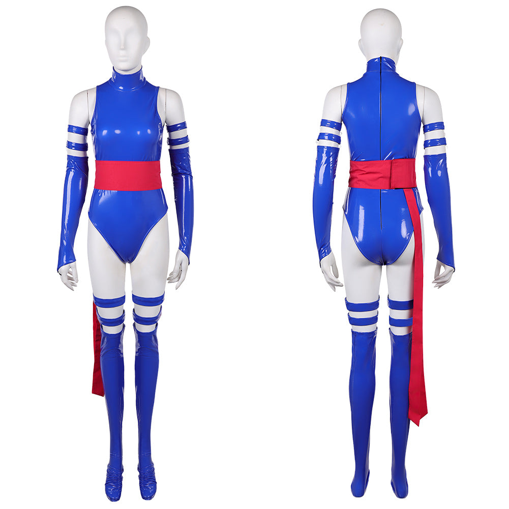 Betsy Braddock blau Jumpsuit X-Men '97 Psylocke Cosplay Outfit