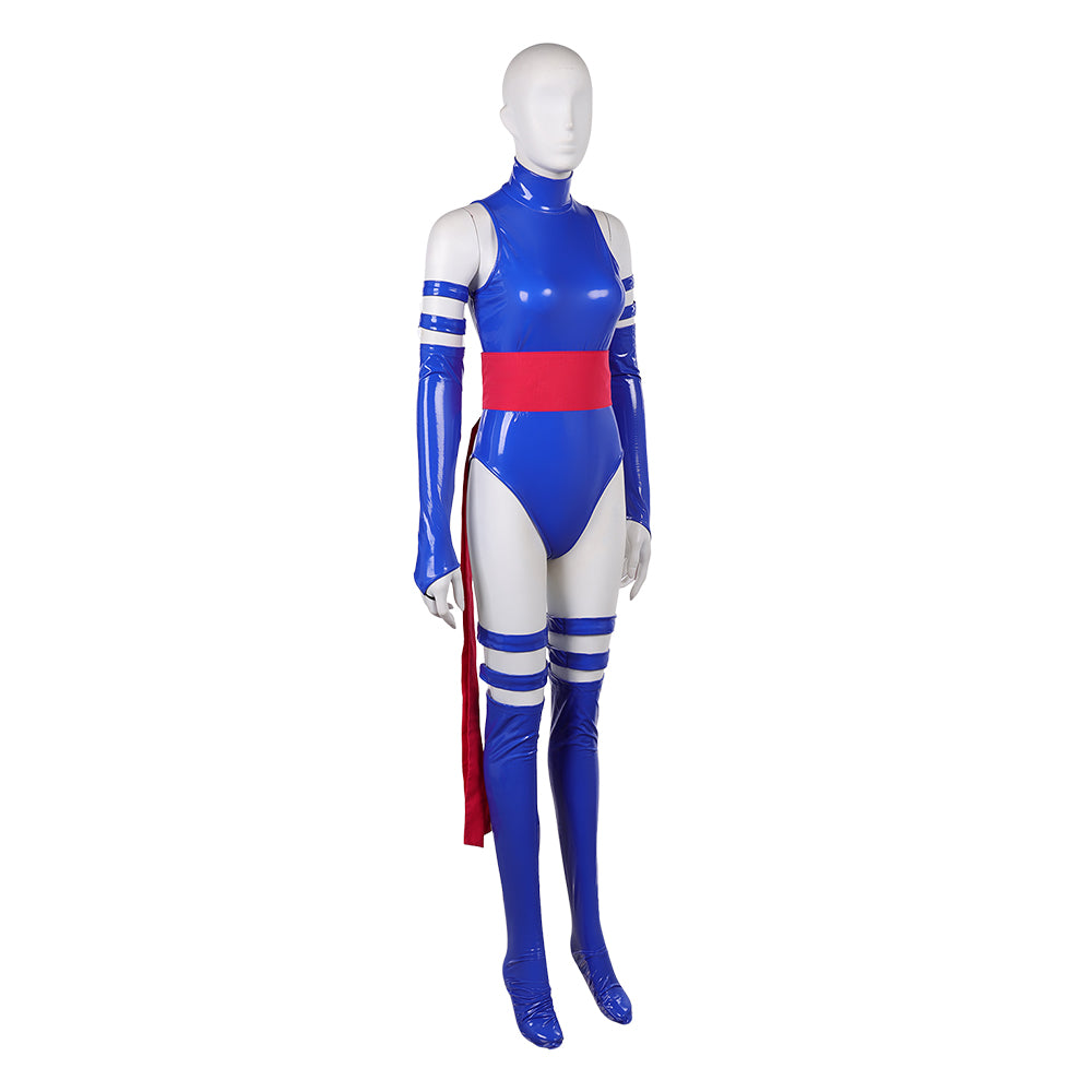 Betsy Braddock blau Jumpsuit X-Men '97 Psylocke Cosplay Outfit