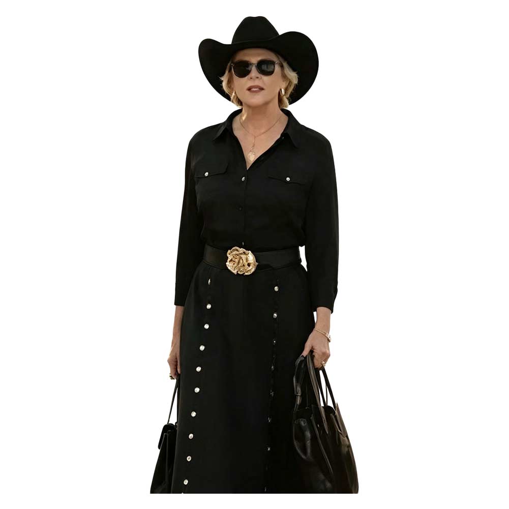 Beulah Jackson schwarz Kostüm Set Dutton Ranch Beulah Jackson Cosplay Outfit