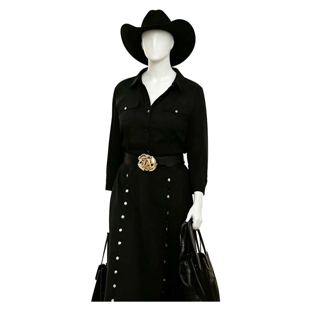 Beulah Jackson schwarz Kostüm Set Dutton Ranch Beulah Jackson Cosplay Outfit